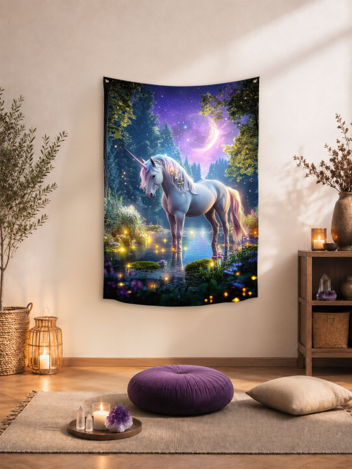 Wandbehang „Einhorn der Mondzauber“, Produktbild 3