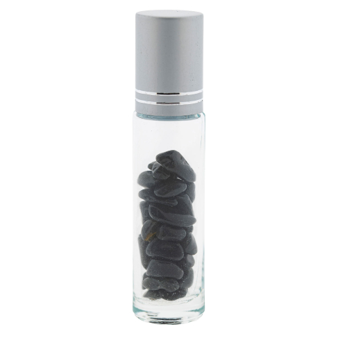 Roll-On Flasche mit Schwarzem Obsidian, Produktbild 1