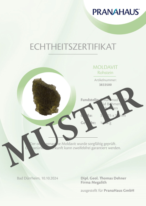 Moldavit-Rohstein *Einzelstück*, Produktbild 2