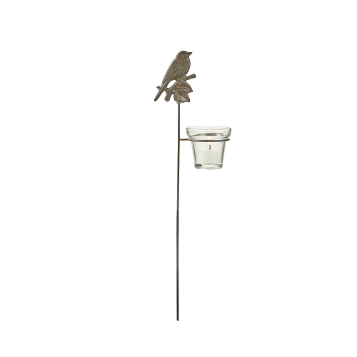 Gartenstecker-Teelichthalter „Vögelchen“, Produktbild 1