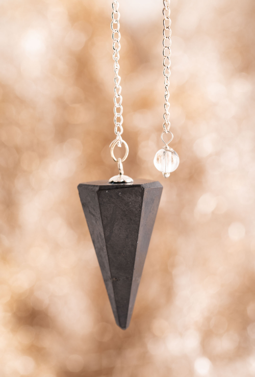 Schungit-Pendel „Sechskant“, Produktbild 2