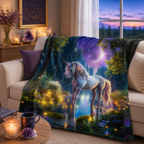 Decke „Einhorn der Mondzauber“, Produktbild 4
