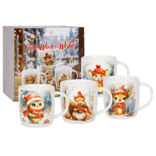 Becher „Winter Wishes“, 4er Set, Produktbild 1