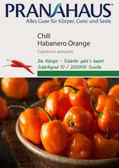 Chili „Habanero“ Orange, Samen, Produktbild 1
