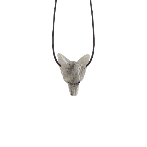 Anhänger „Labradorit-Wolfskopf “, Produktbild 1