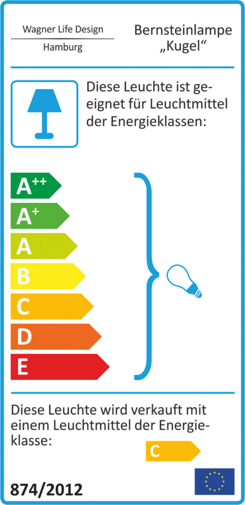 Bernsteinlampe, Produktbild 2