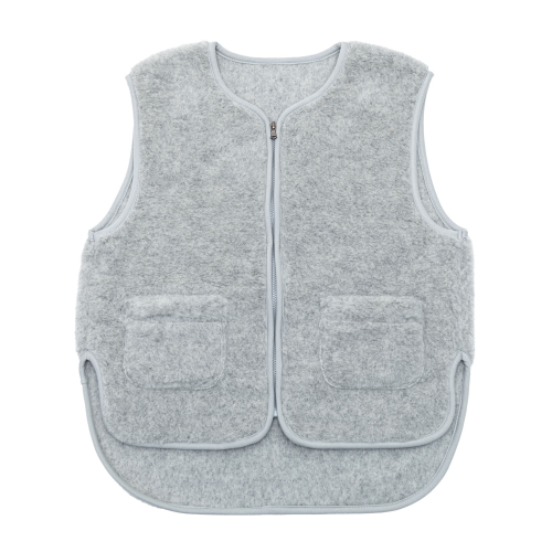 Merino-Weste „Island“, grau, Produktbild 1