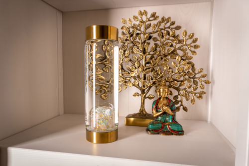 VitaJuwel® Trinkflasche ViA „Goldene Seelenverbindung“, Produktbild 4
