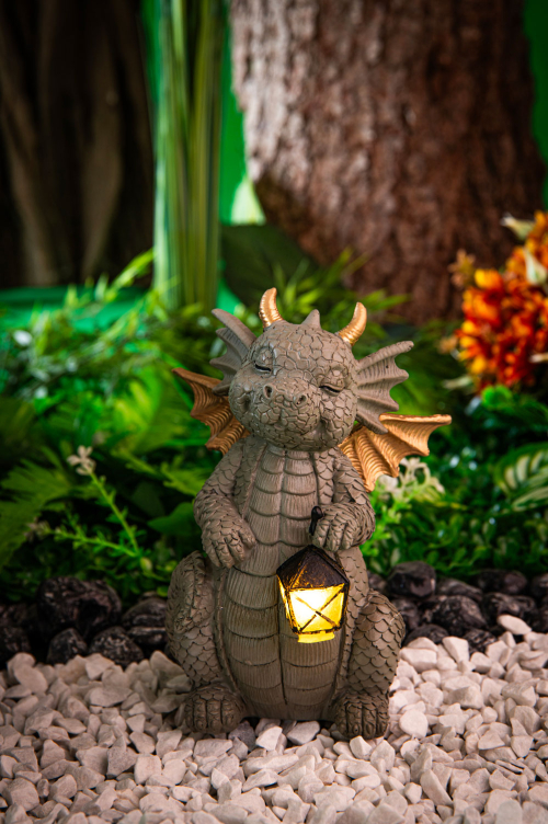 Solarlicht Statue Babydrache „Umi”, Produktbild 2