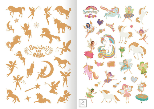 Metallic-Sticker – Feen &amp; Einhörner, Produktbild 3