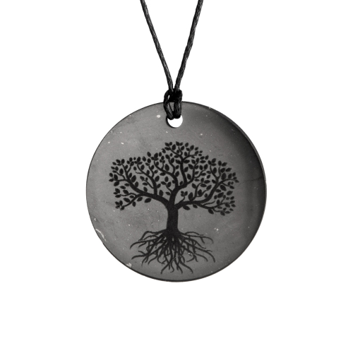 Schungit-Anhänger „Baum des Lebens“, Produktbild 1