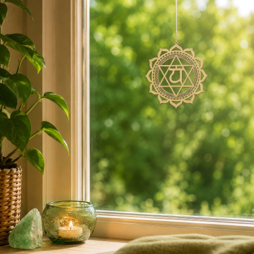 Fensterschmuck „Herz-Chakra“, Produktbild 2