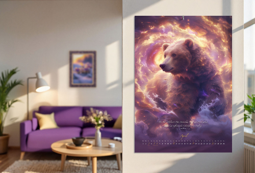 Krafttier-Kalender 2026, Produktbild 4