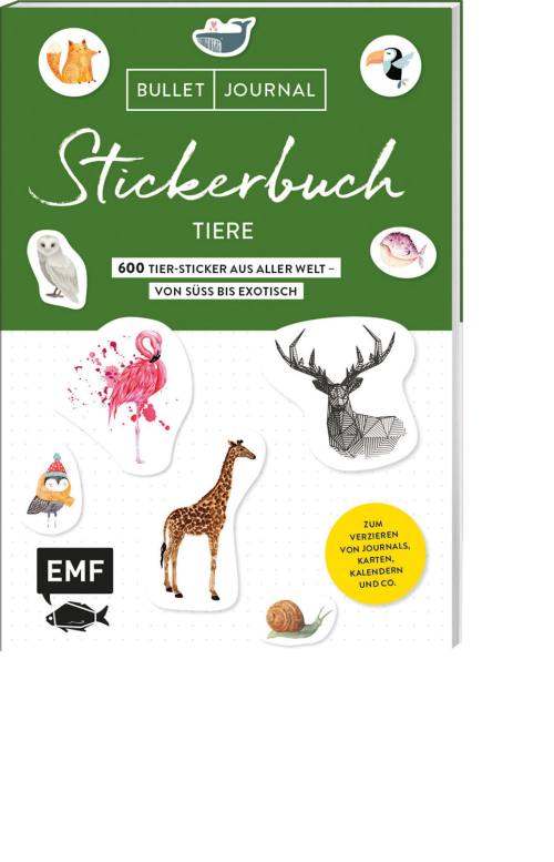 Bullet Journal Stickerbuch – Tiere, Produktbild 1