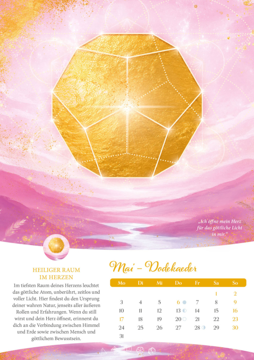 Heilige Geometrie "Gold Edition" 2027, Produktbild 2