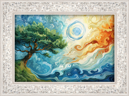 Bergkristall-Energiebild „4 Elemente“, Produktbild 1