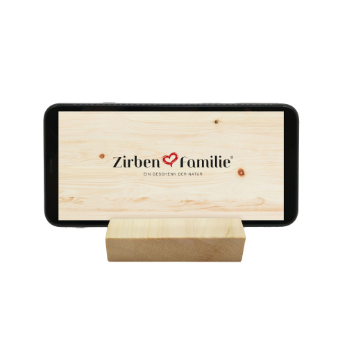 Zirben-Smartphone- und Tablet-Halter, Produktbild 4