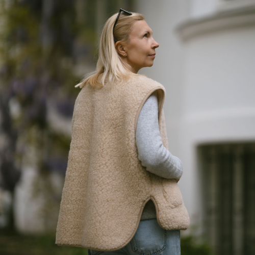 Merino-Weste „Island“, beige, Produktbild 5