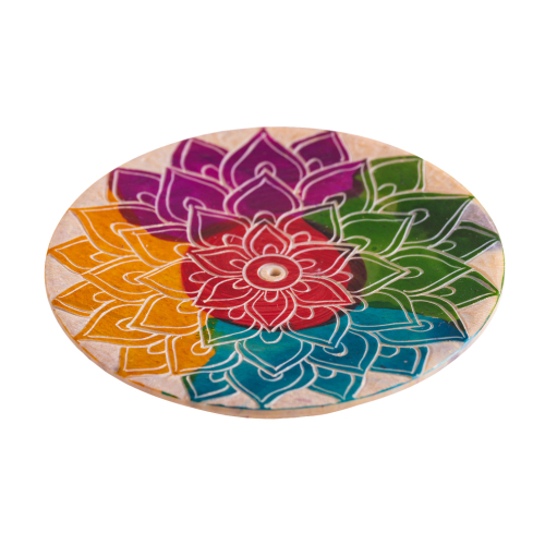 Räucherstäbchenhalter „Regenbogen-Mandala“, Produktbild 3