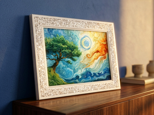 Bergkristall-Energiebild „4 Elemente“, Produktbild 2