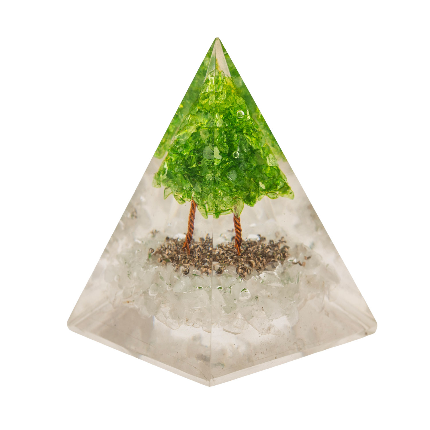Pyramide „Orgon“ aus Peridot, Produktbild 1