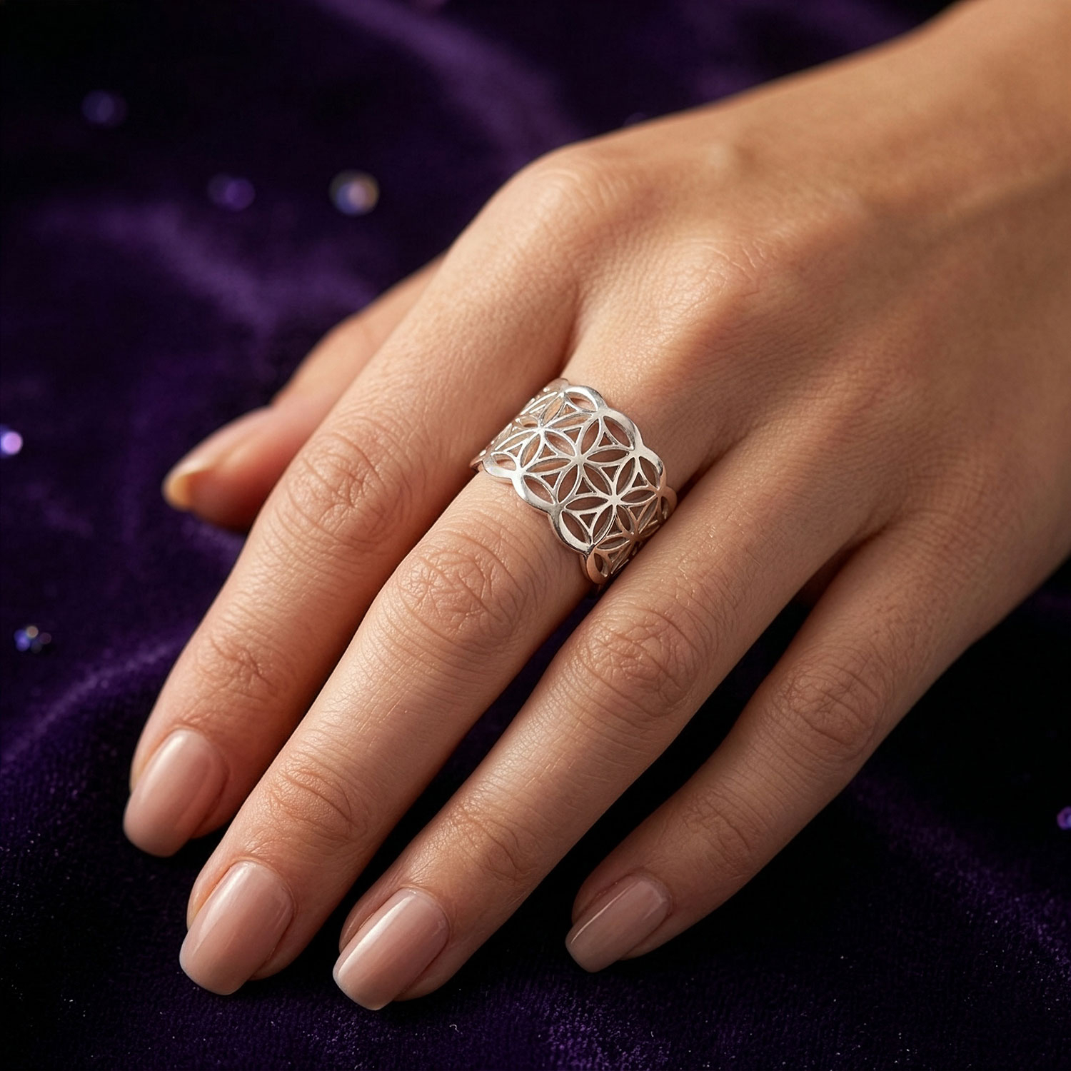 Ring „Blume des Lebens“, Produktbild 3