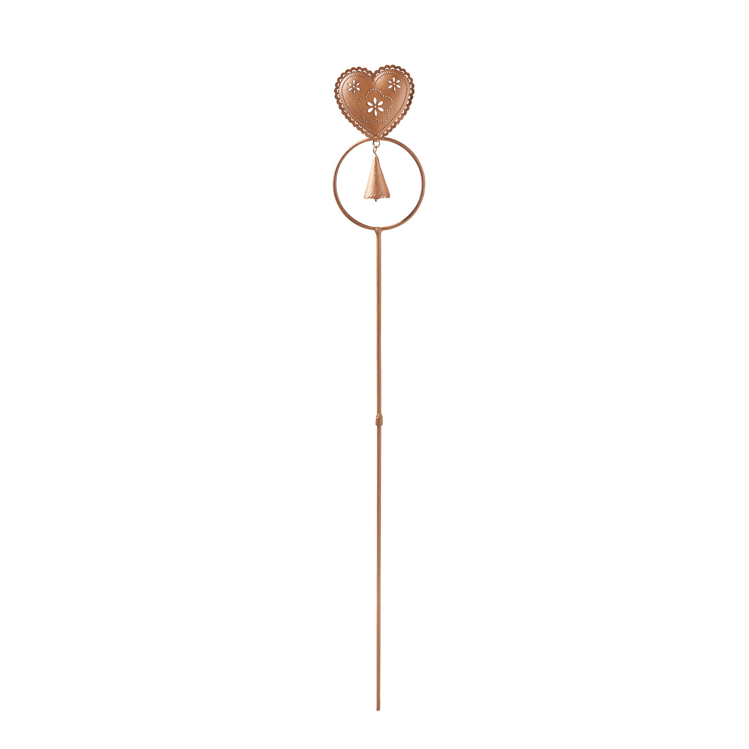 Gartenstecker „Herz“ mit Glocke, Produktbild 1