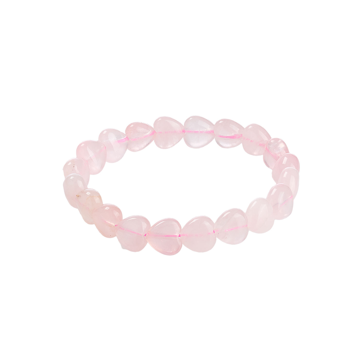 Kraftarmband „Rosenquarz-Herz“, Produktbild 1