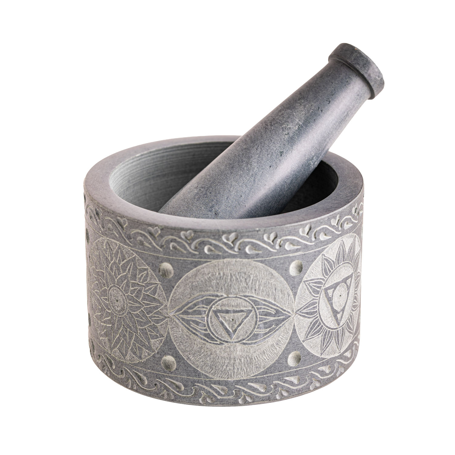 Mörser mit Chakra Gravur, Produktbild 1