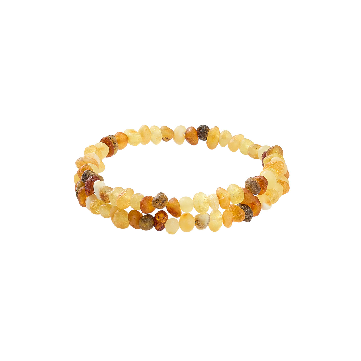 Bernstein-Wickelarmband, natur, Produktbild 1