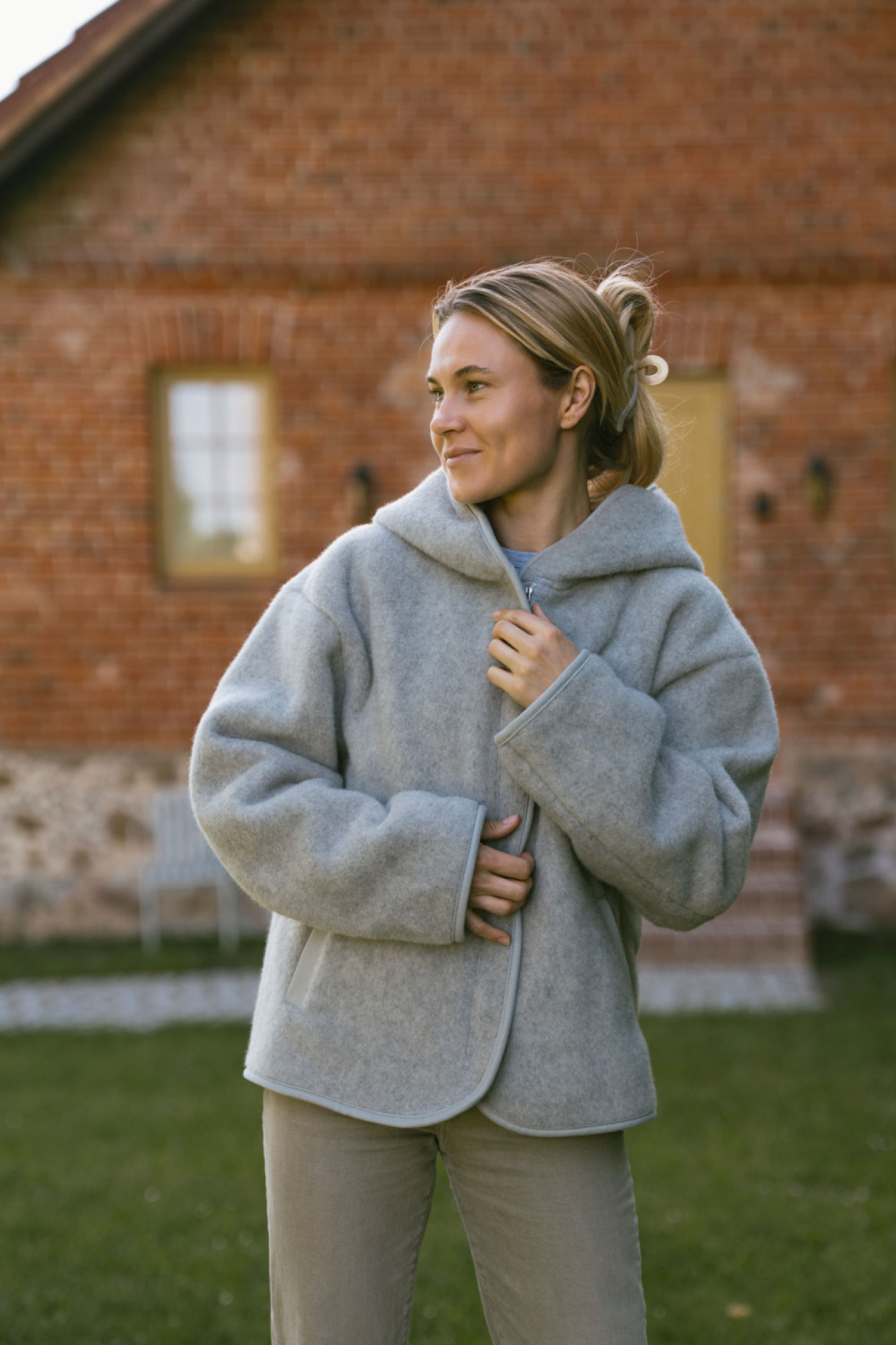 Merino-Jacke „Lagoon“, grau, Produktbild 2