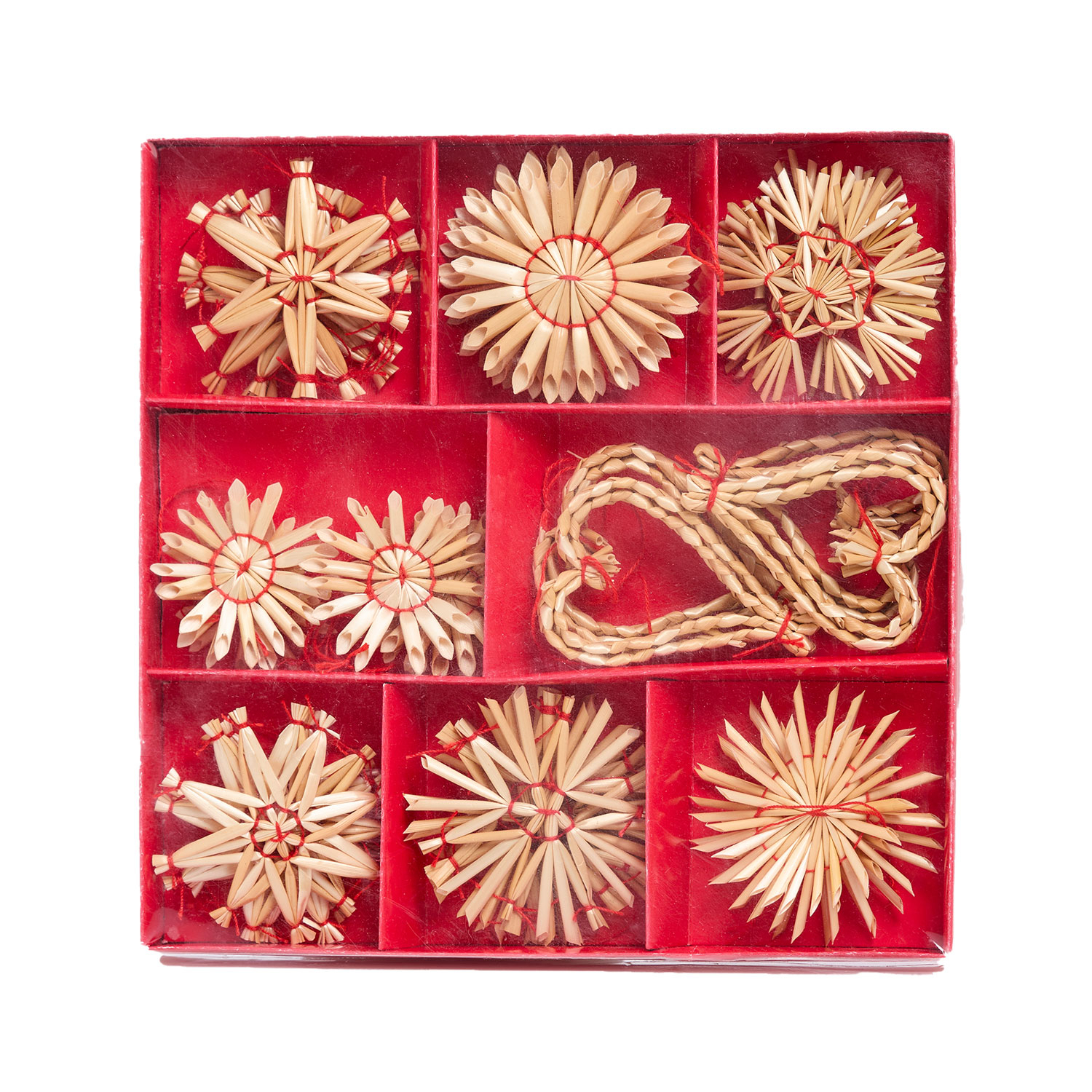 Baumschmuck „Stroh-Anhänger“, 32er Set, Produktbild 2