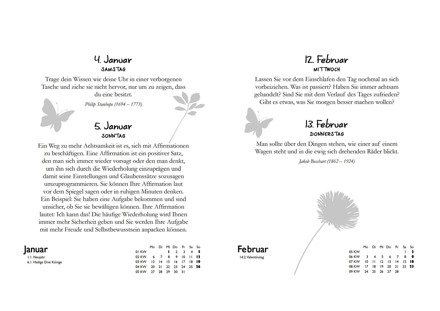 Achtsamkeitskalender 2026, Produktbild 2