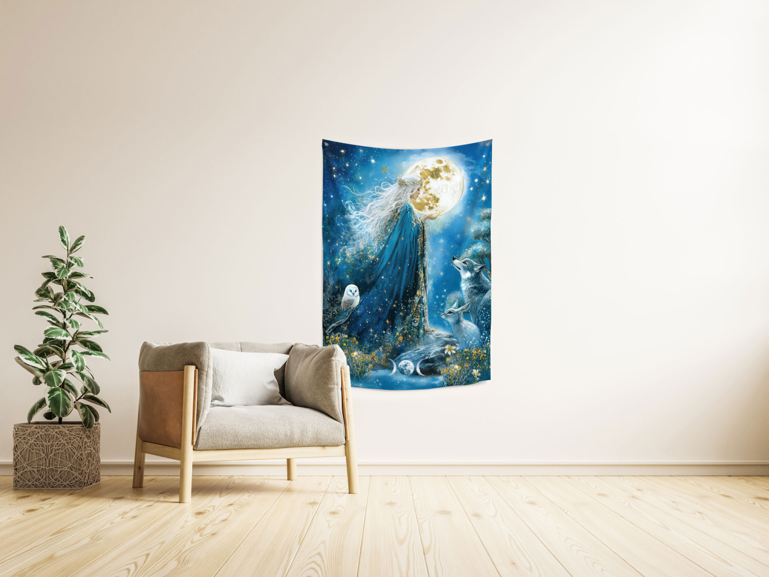 Wandbehang „Mondgöttin“, Produktbild 2