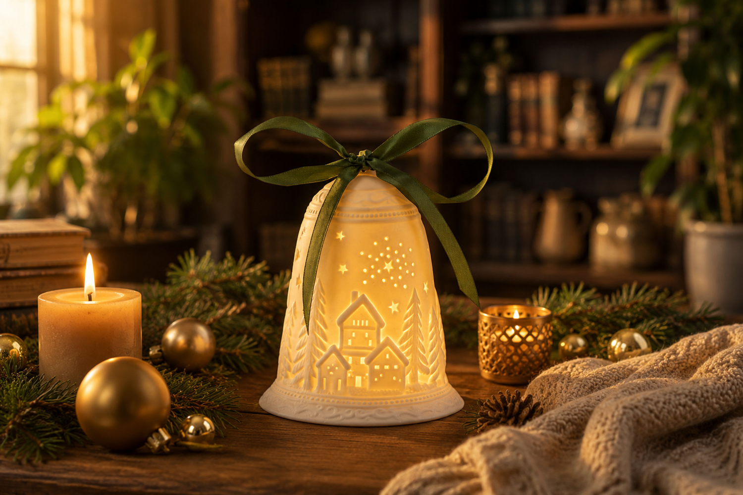 LED Glocke „Winterlandschaft“, Produktbild 3