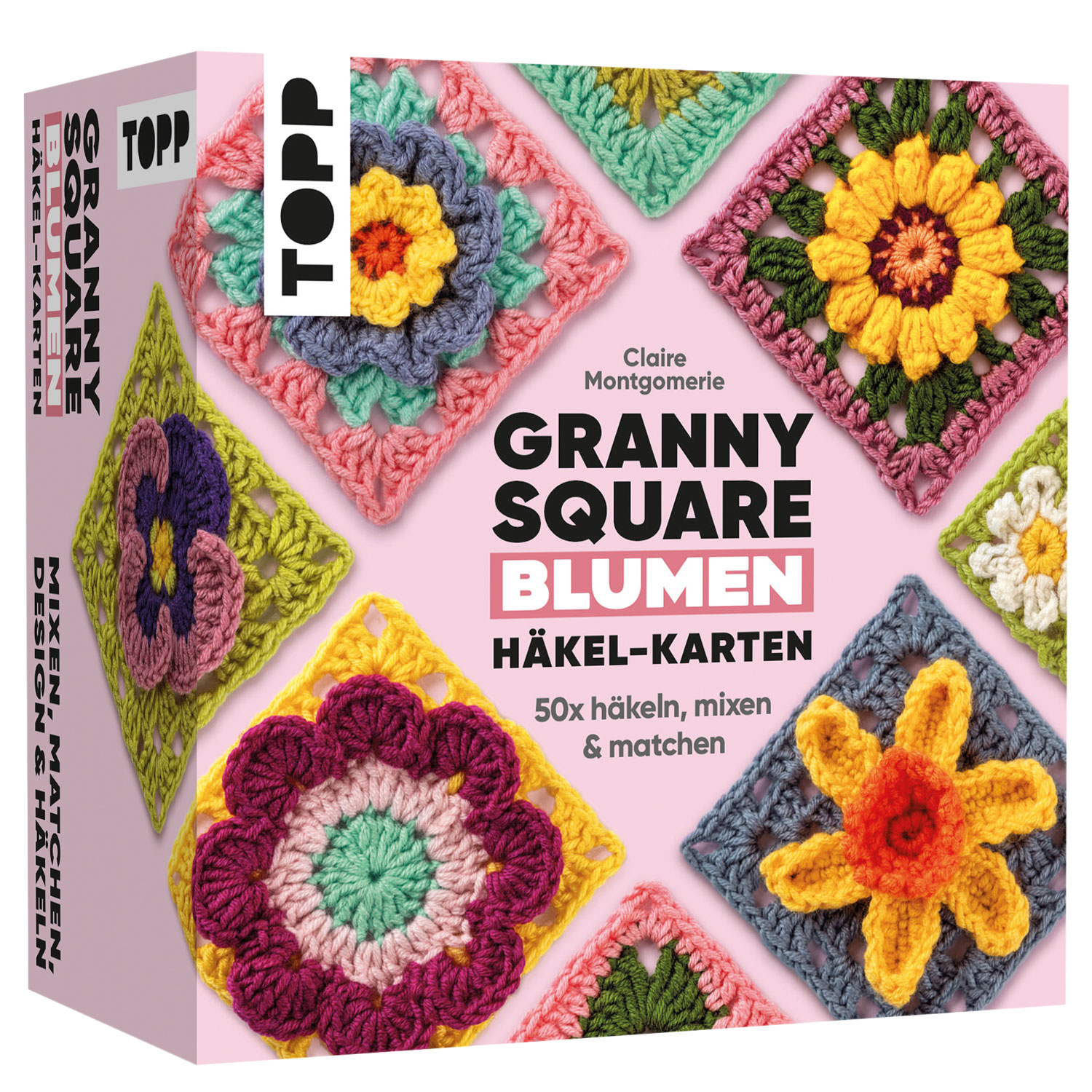 Granny Square Häkel-Karten – Blumen, Produktbild 1