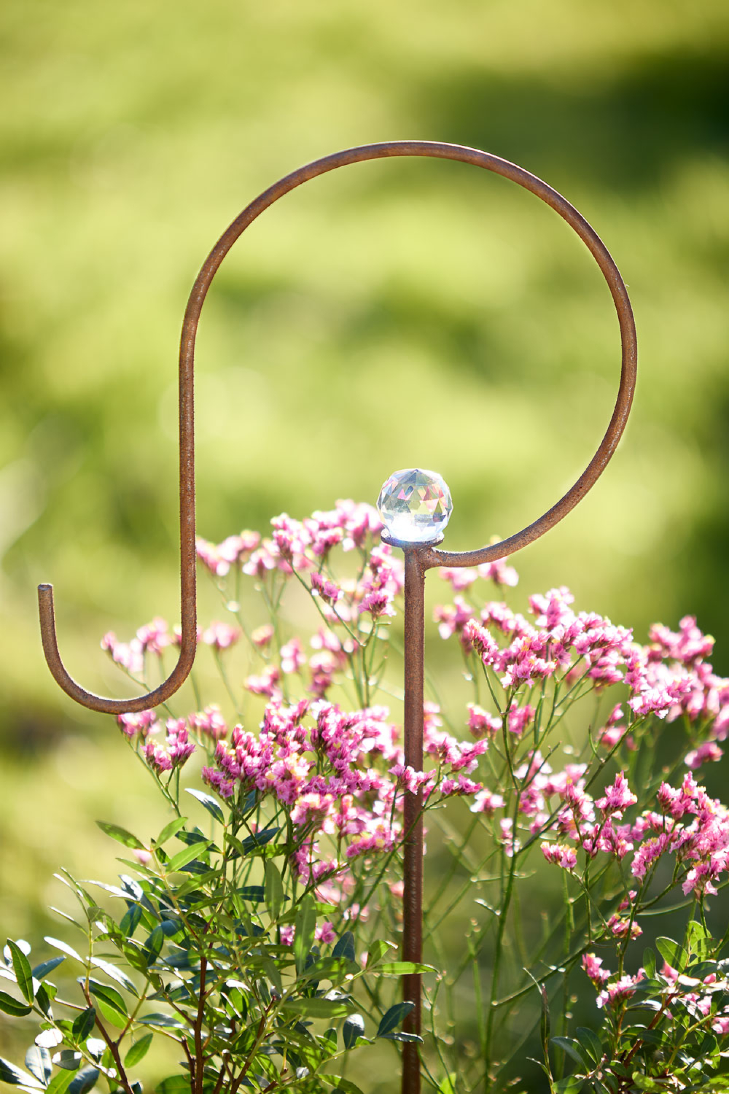 Gartenstecker Ampelhalter mit Kristall, Produktbild 2