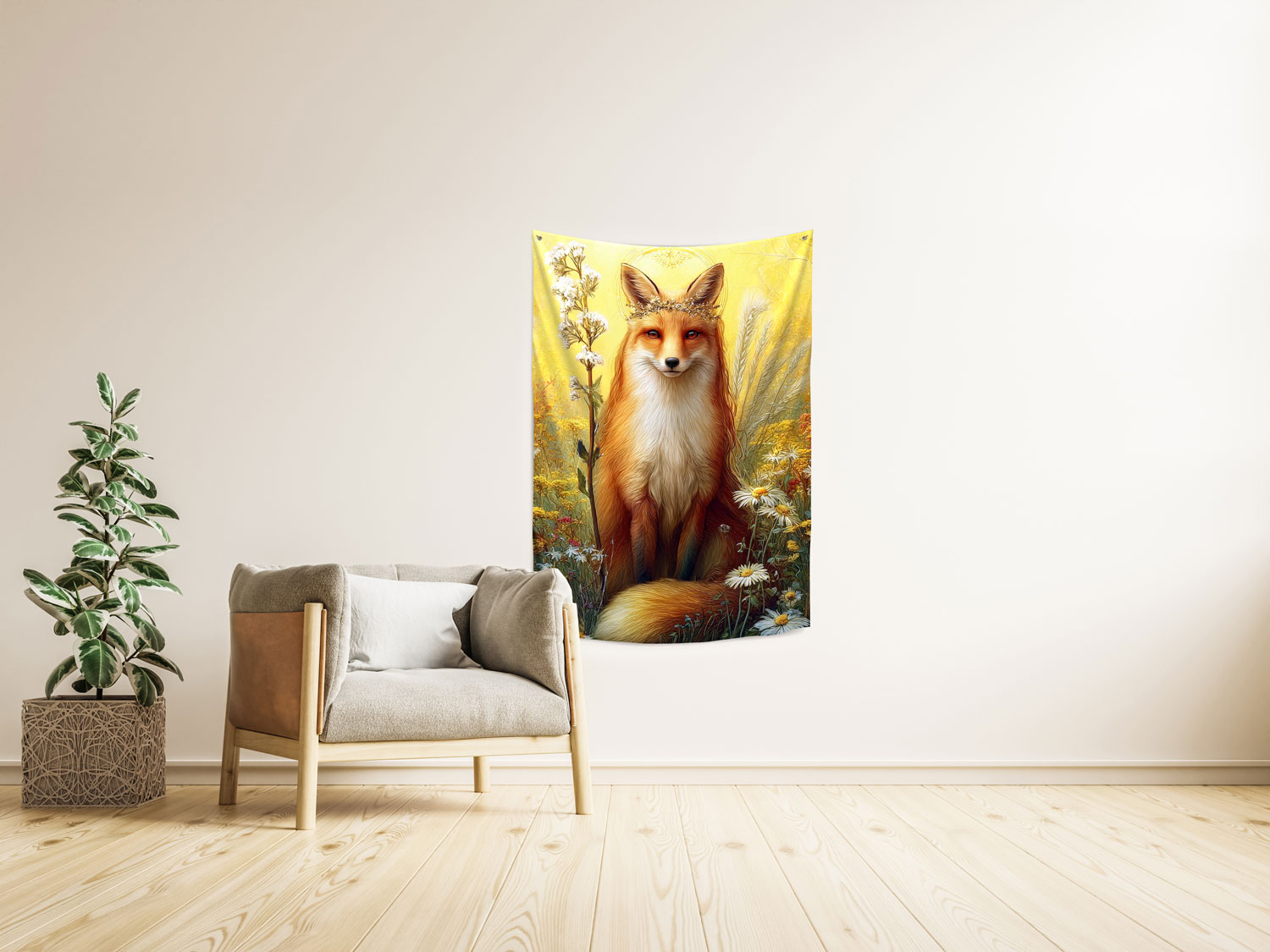 Wandbehang „Krafttier Fuchs“, Produktbild 2