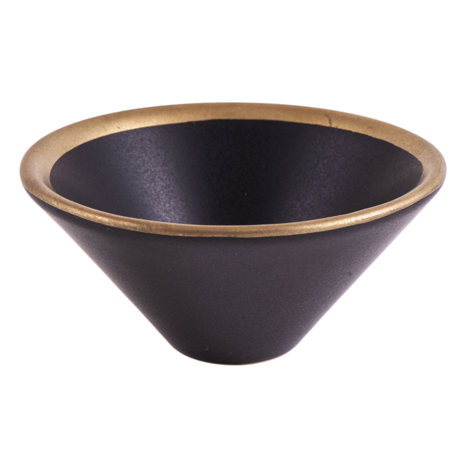Keramik-Räucherschale, schwarz/gold, Produktbild 1
