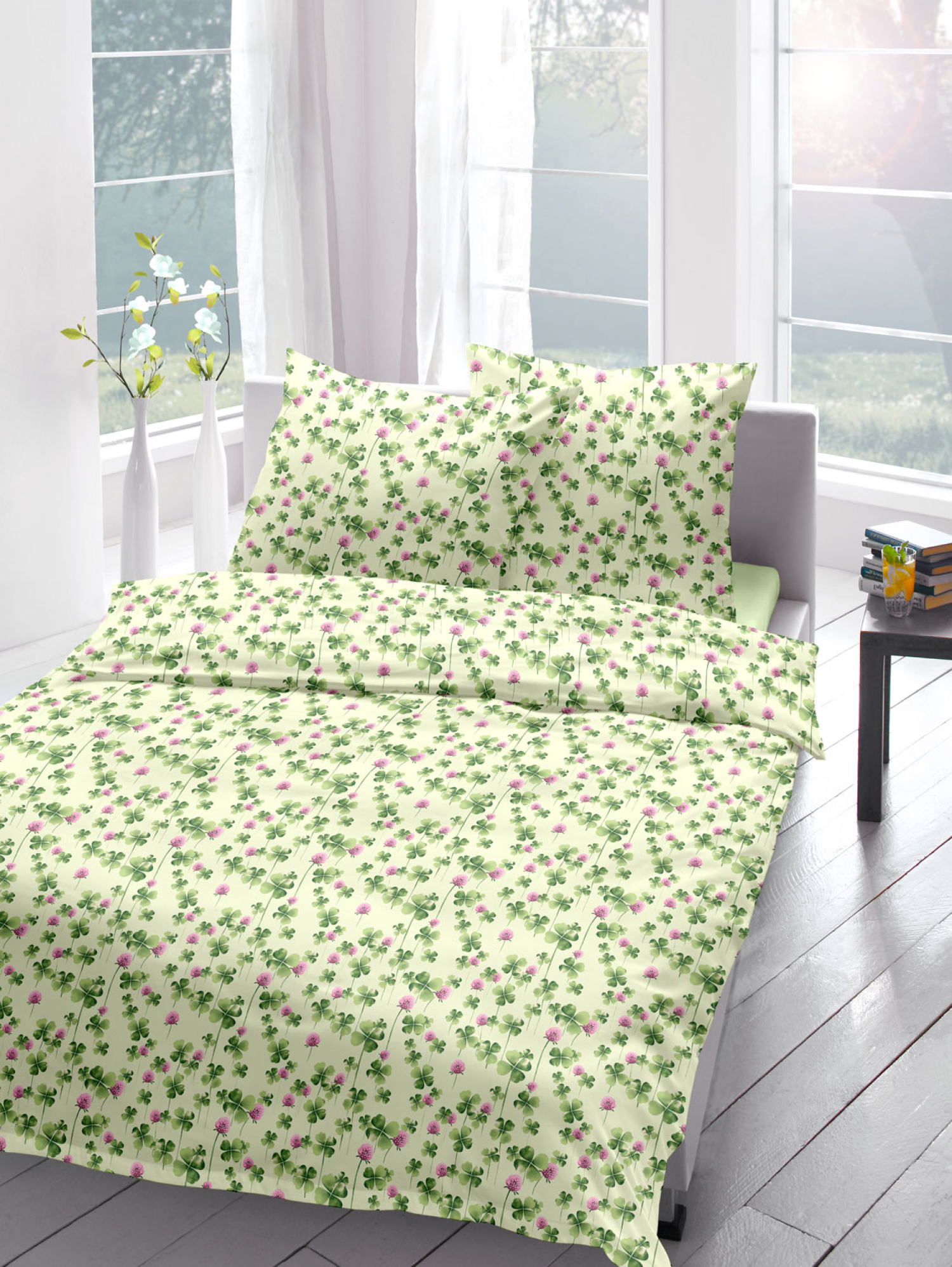 Bettwäsche „Glücksklee“, Produktbild 5