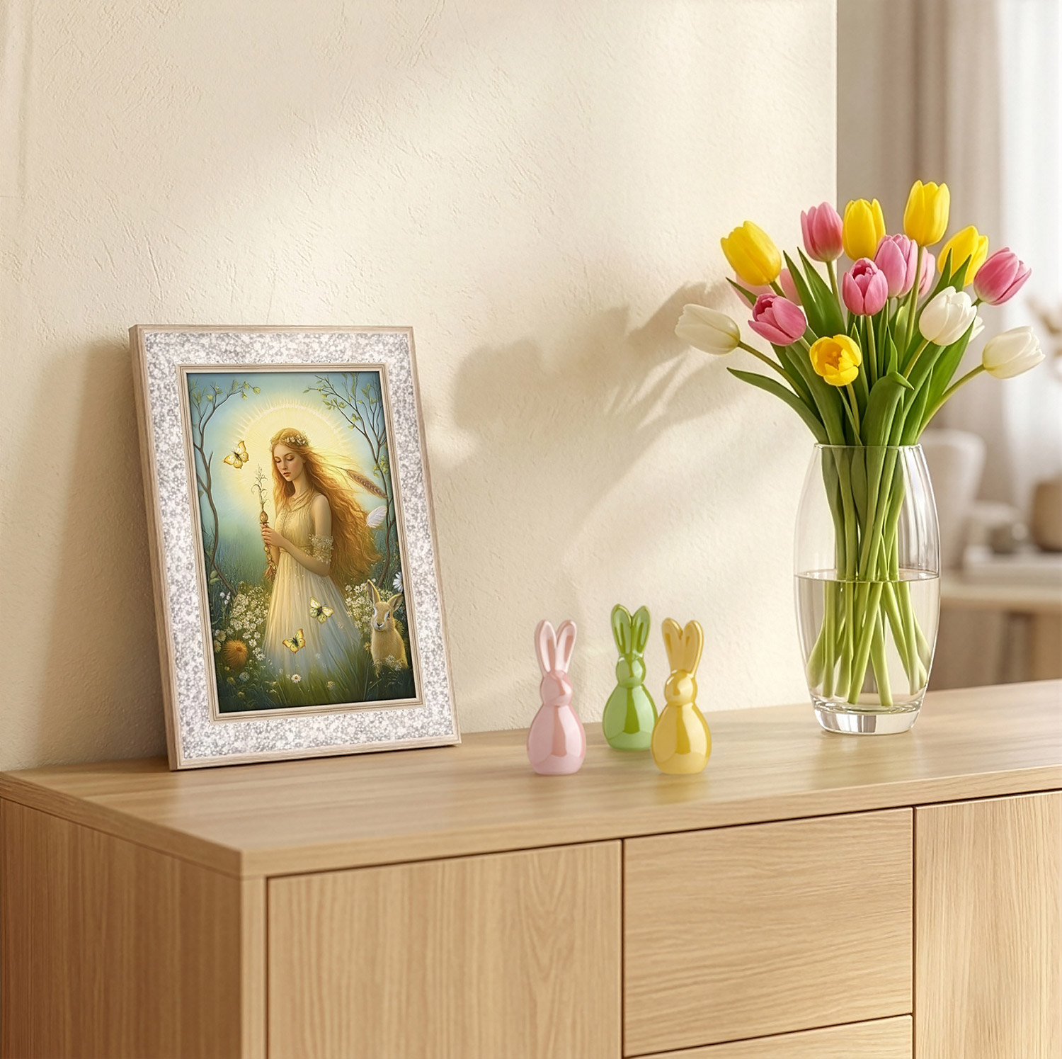 Bergkristall-Energiebild „Göttin der Luft“, Produktbild 2