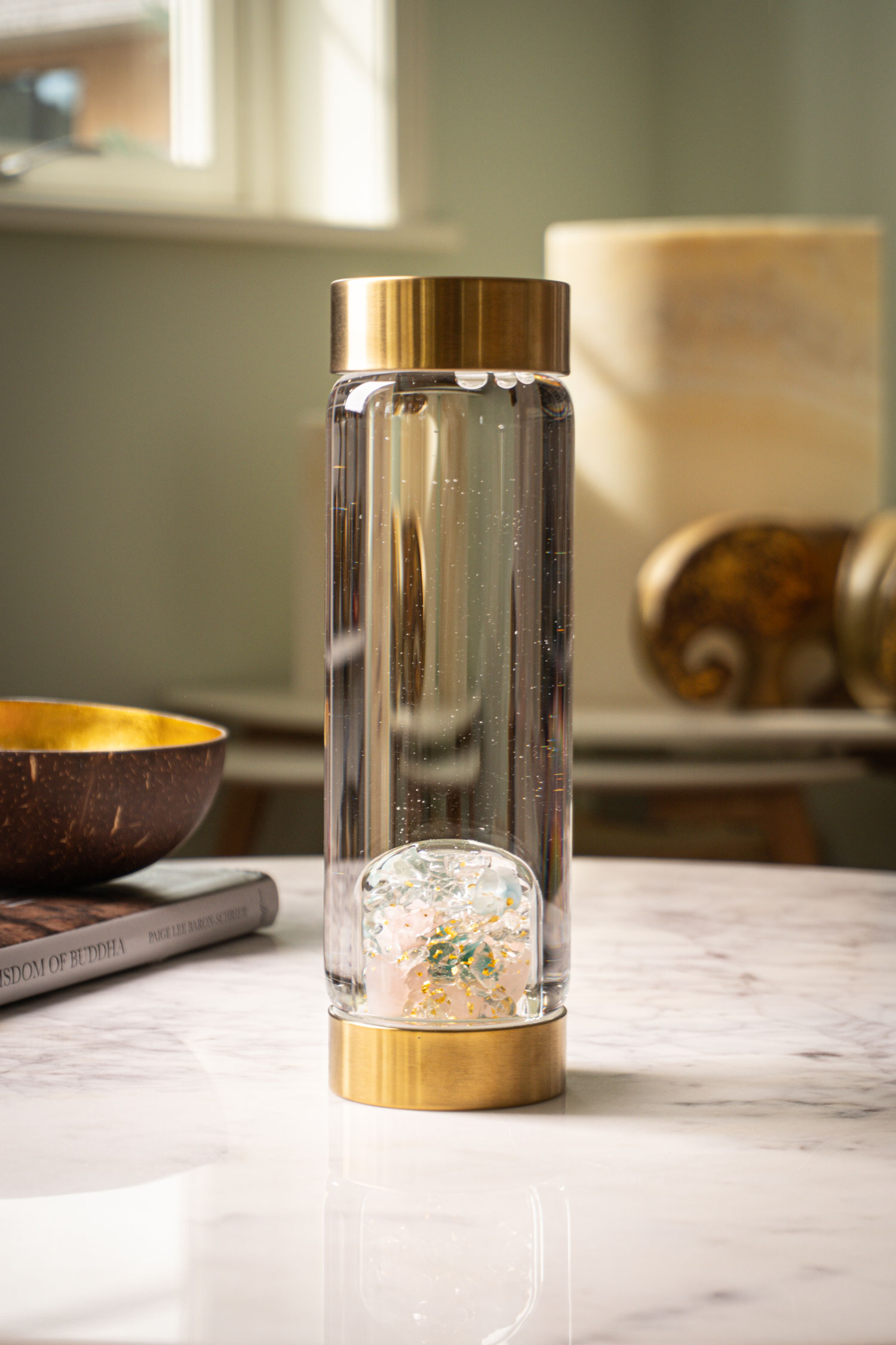 VitaJuwel® Trinkflasche ViA „Goldene Seelenverbindung“, Produktbild 8