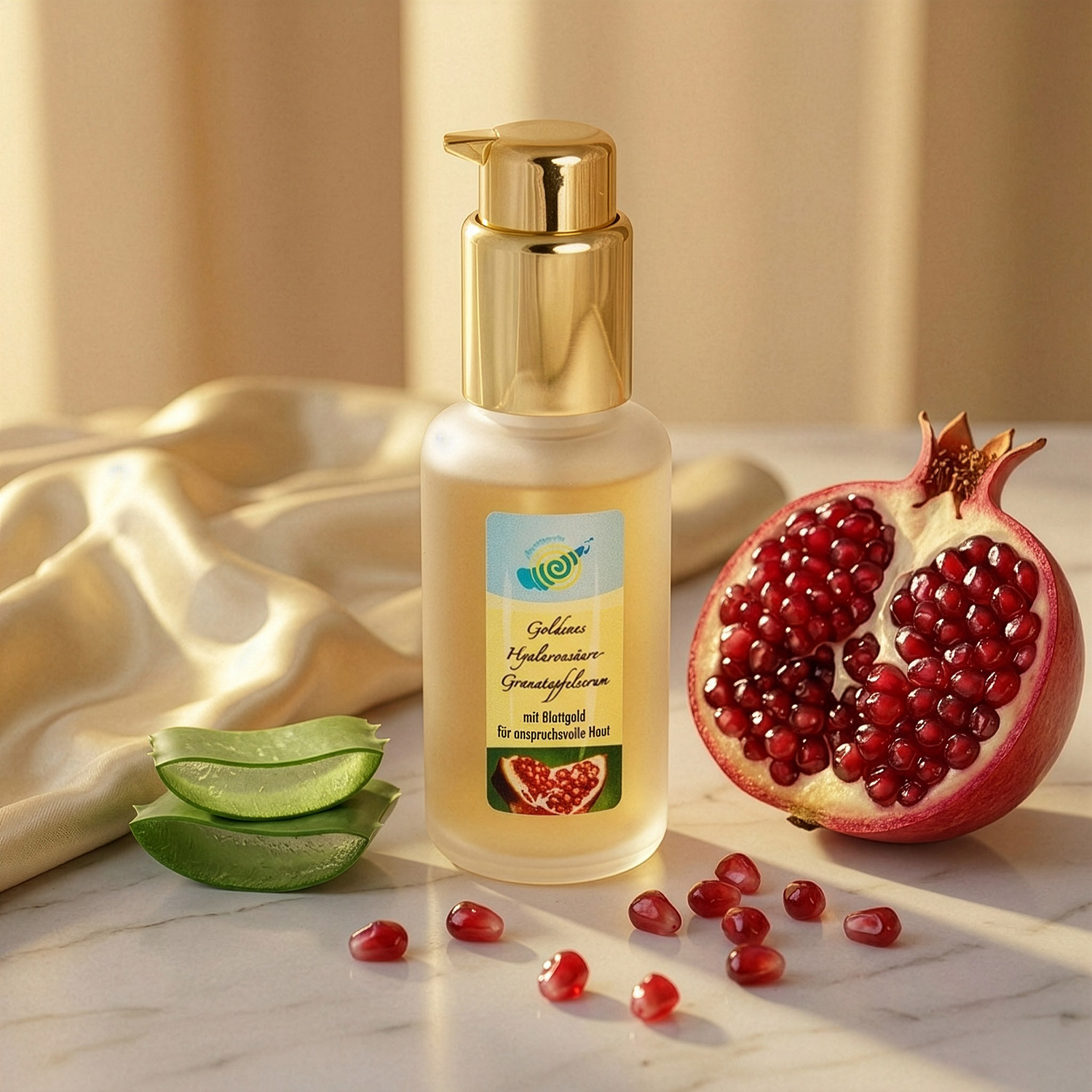 Goldenes Hyaluronsäure-Granatapfelserum, Produktbild 2
