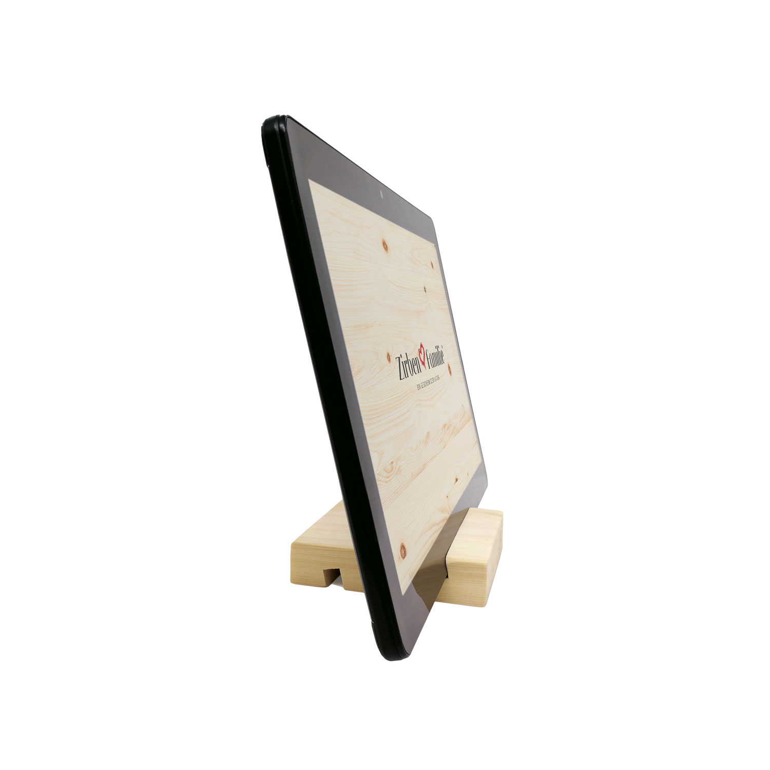 Zirben-Smartphone- und Tablet-Halter, Produktbild 2