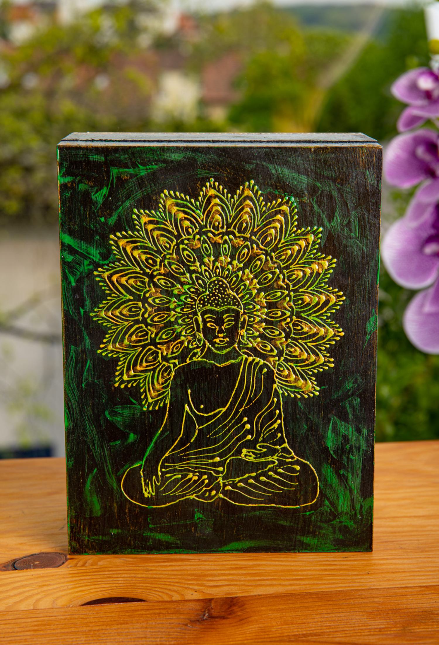 Holzbox „Buddha” groß, Produktbild 2