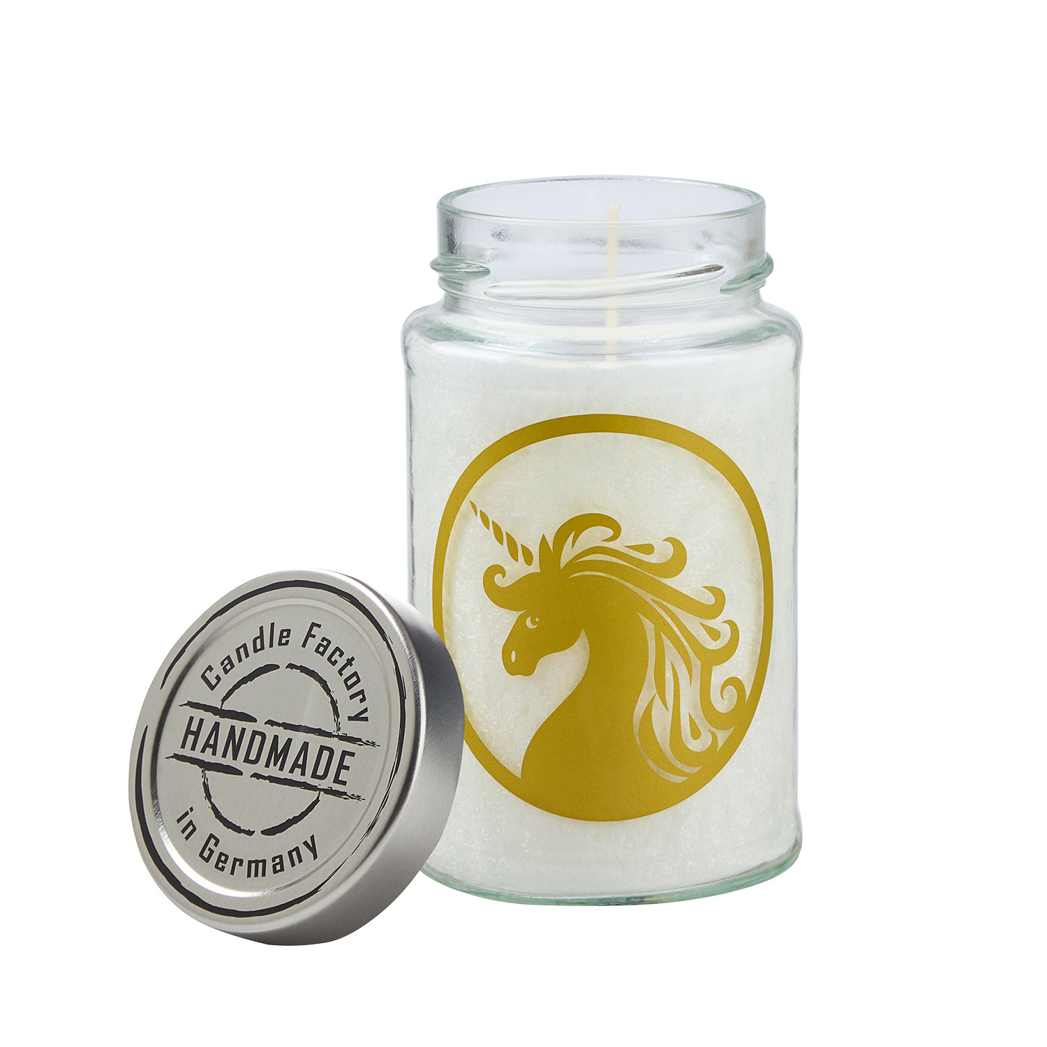 Krafttier-Duftkerze „Einhorn“, Produktbild 3