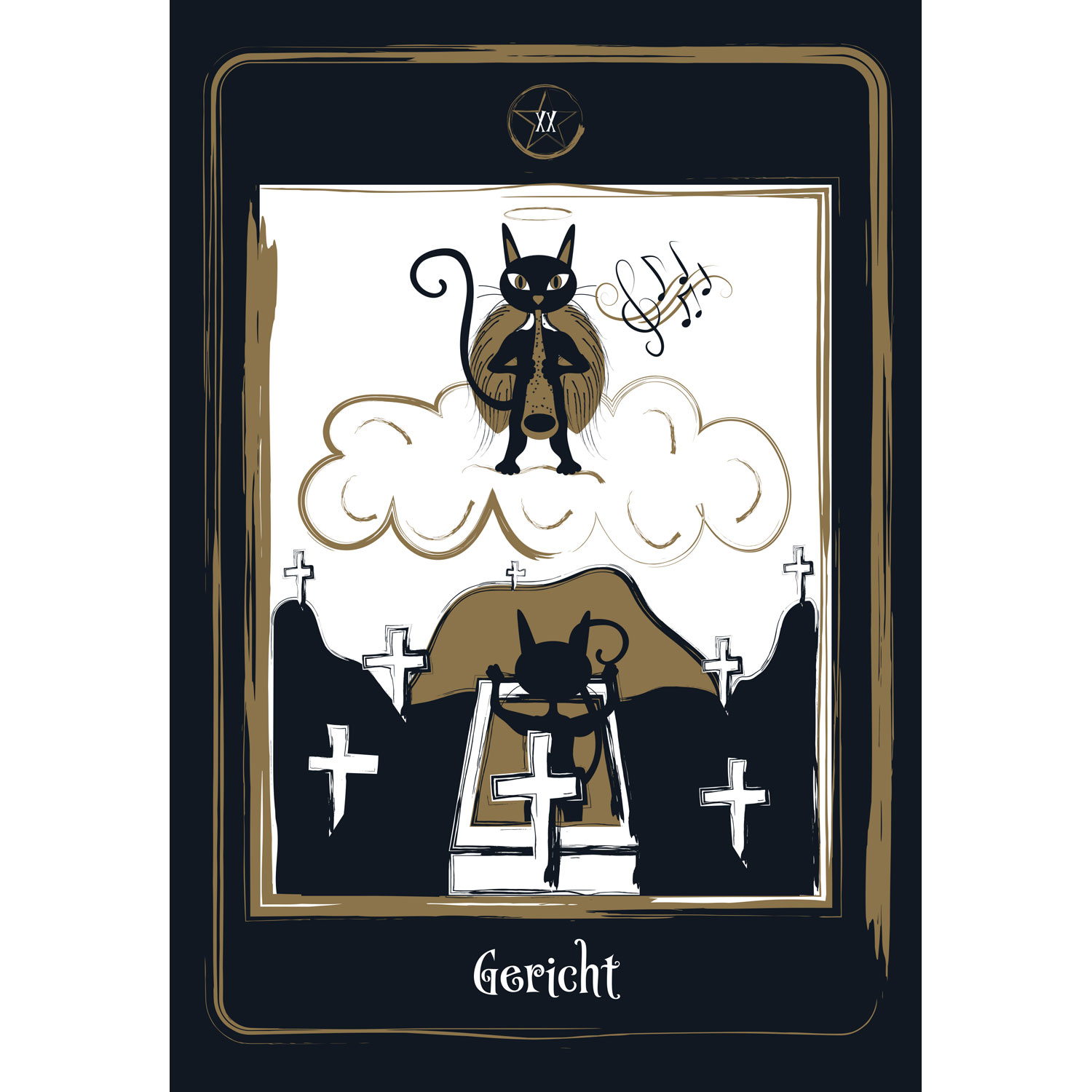 Golden Black Cat Tarot (Kartenset), Produktbild 4