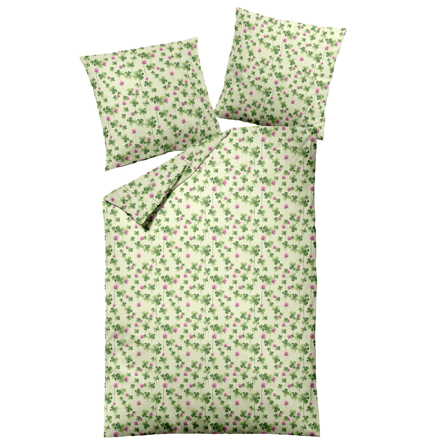 Bettwäsche „Glücksklee“, Produktbild 1