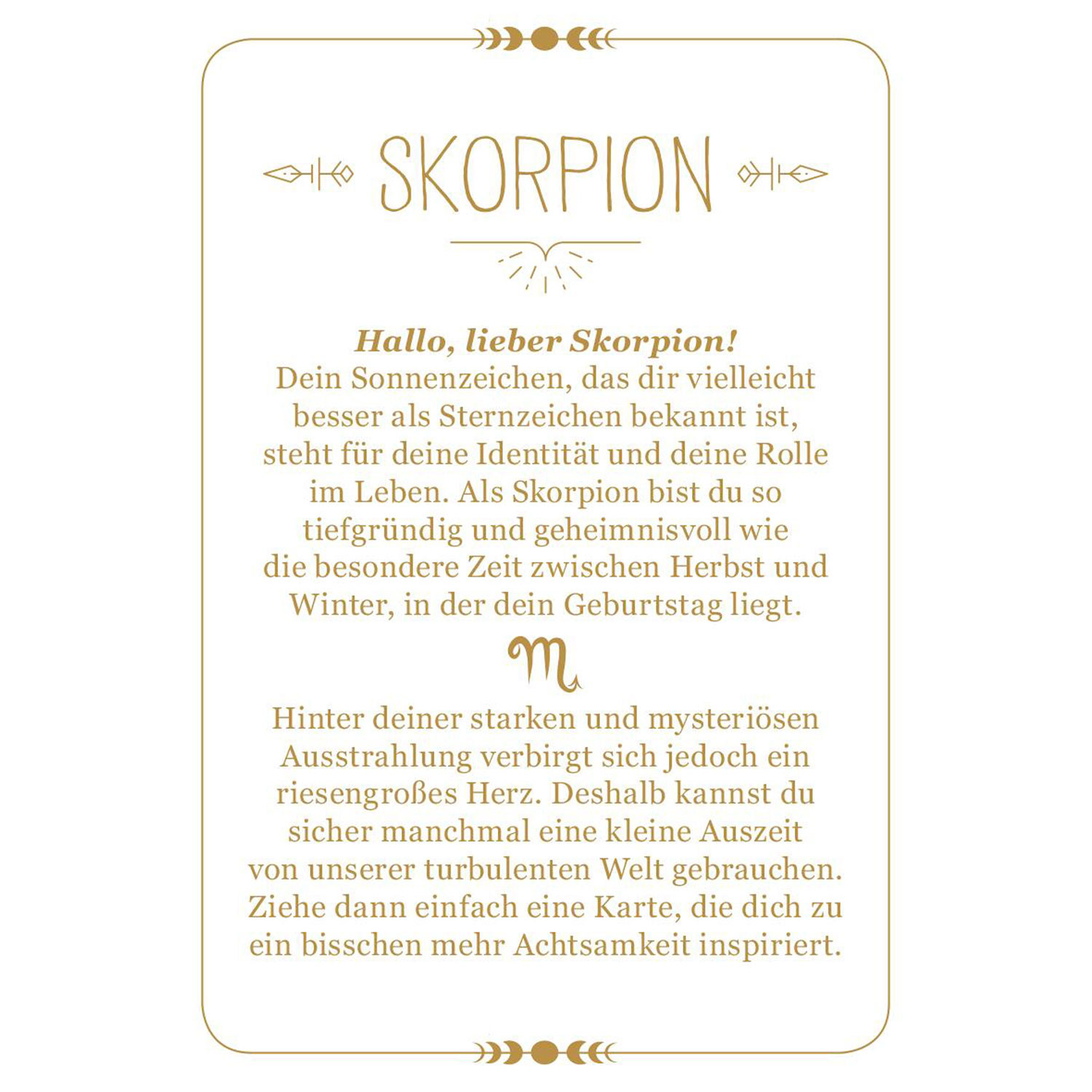 Achtsamkeit für den Skorpion (Kartenset), Produktbild 2