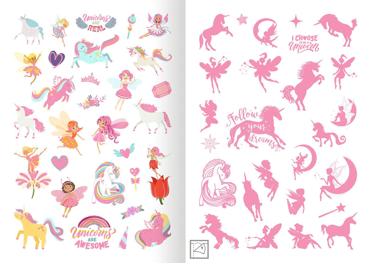 Metallic-Sticker – Feen &amp; Einhörner, Produktbild 4